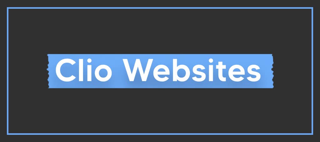 Clio Websites Banner